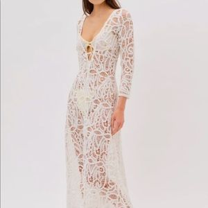 NWT For love and lemons riveria midi cover up